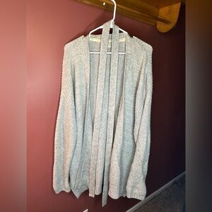 Long grey cardigan